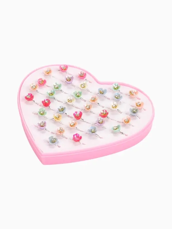 Кольцо &laquo;Выбражулька. Орхидея&raquo;, МИКС в серебре, безразмерное