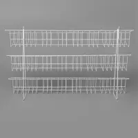 Стойка прикассовая 88.5&times;24&times;56 см, размер ячейки 12.5&times;12&times;13 см, белая