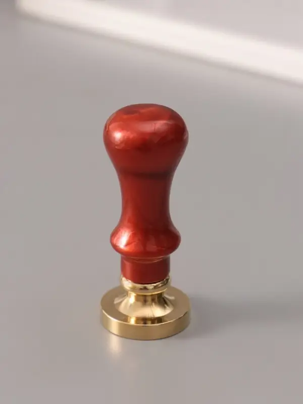 Печать для сургуча с пластиковой ручкой &laquo;Венок с буквой Z&raquo;, 2.5&times;2.5&times;6.3 см