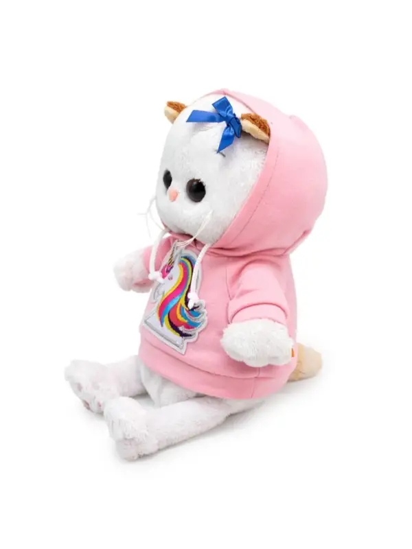 Мягкая игрушка &laquo;Кошечка Ли-Ли BABY&raquo;, в худи с единорогом, 20 см