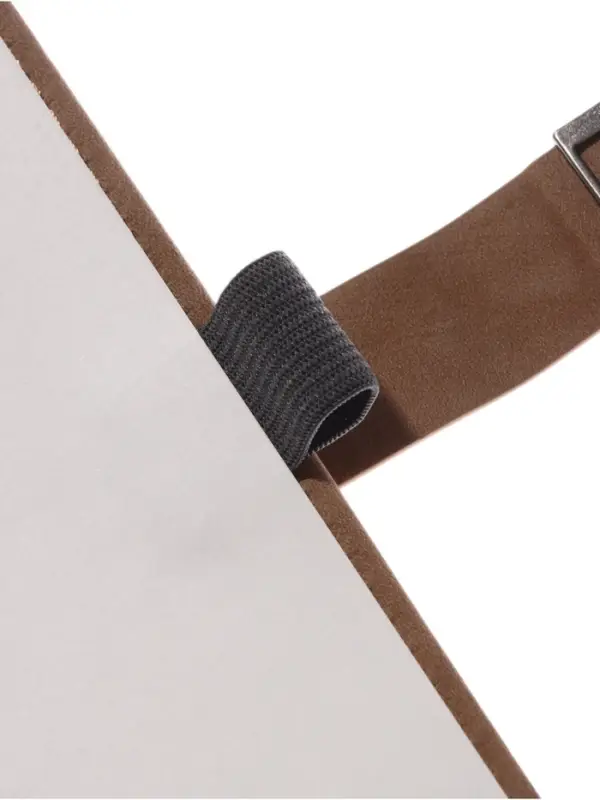 Ежедневник недатированный формат А5, с хлястиком, 112л, линия, пвх, Коричневый Ежедневник недатированный формат А5, с хлястиком, 112л, линия, пвх, Коричневый