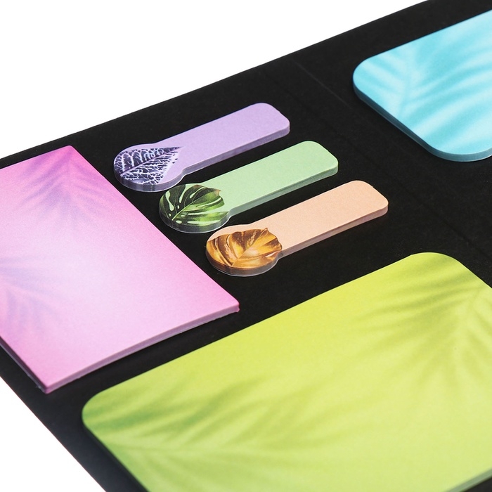 Блок с липким краем 115х158, deVENTE Tropicana, 20 листов, 7 цветов, офсет, МИКС Блок с липким краем 115х158, deVENTE Tropicana, 20 листов, 7 цветов, офсет, МИКС