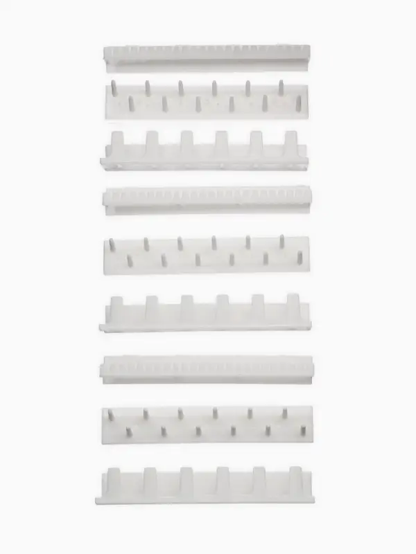 Органайзер для украшений QF &laquo;Настенный&raquo;, 15&times;8&times;3 см, набор 9 шт., белый