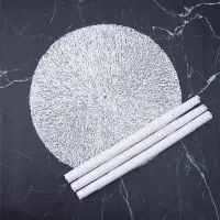 Салфетки сервировочные на стол Доляна &laquo;Соломка&raquo;, d=38 см, 4 шт., белые