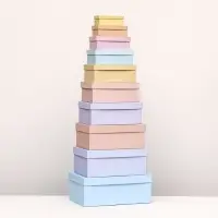 Набор подарочных коробок 10 в 1 &laquo;На рассвете&raquo;, 30.5&times;20&times;13 - 12&times;6.5&times;4 см