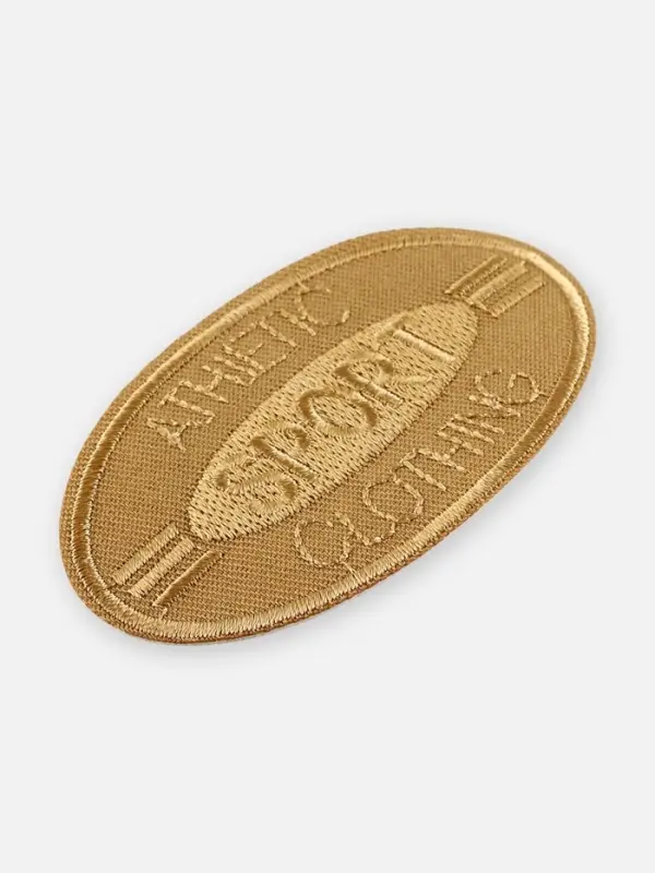 Термоаппликация Sport, 4.8×8 см, светло-бежевая Термоаппликация Sport, 4.8×8 см, светло-бежевая