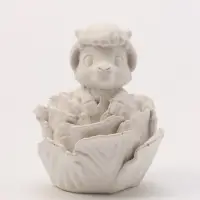 Фигурка декоративная &laquo;Козленок в капусте&raquo;, неокрашенная, 7&times;5&times;5 см, белая