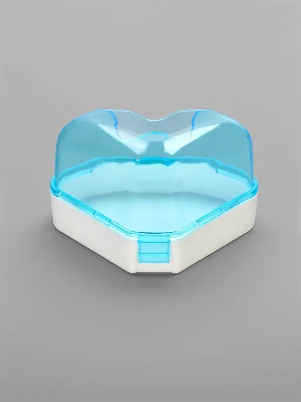 Ванночка для грызунов, 14&times;10.4 см, угловая, с лопаткой, пластик, голубая