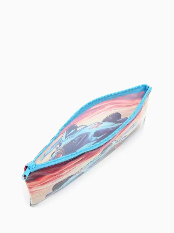 Косметичка-пенал на молнии &laquo;Спорткар&raquo;, разноцветная