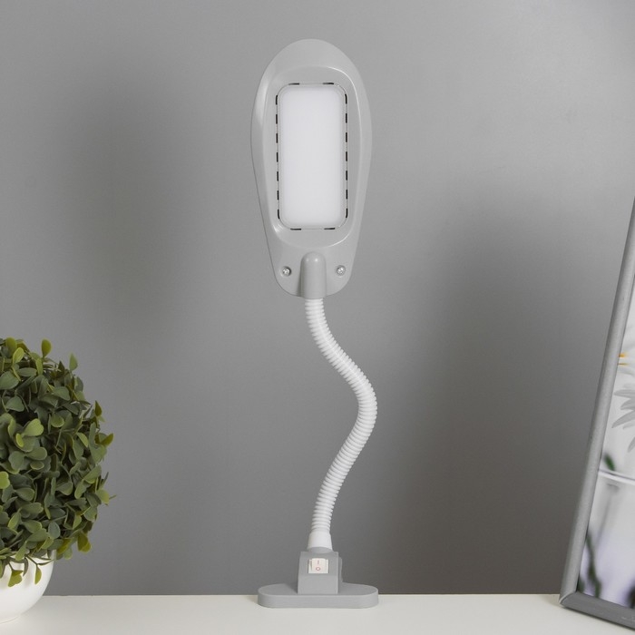 Лампа настольная 16432/1WT 16хLED серый 8,8х11х46,5 см Лампа настольная 16432/1WT 16хLED серый 8,8х11х46,5 см