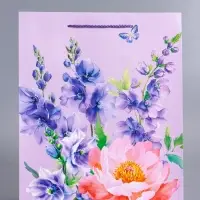 Пакет подарочный ламинированный &laquo;Самой лучшей&raquo;, 26&times;12&times;32 см