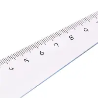 Линейка пластиковая 12 см "Лапка", чёрная