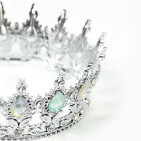 Корона топпер для торта серебрянная