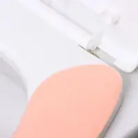 Наклейка на унитаз однотонные, 2 шт (розовая)