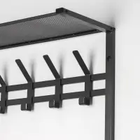 Вешалка с полкой 2-х ярусная &laquo;Торонто 22&raquo;, 67&times;27&times;58.5 см, графит