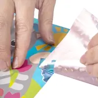 Набор для творчества. Аппликация фольгой "Котёнок" размер 138х165 мм (конверт, 6 цв)