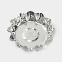 Форма для выпечки печенья, d=10.1 см, h=2.5 см, жесть, серебристая