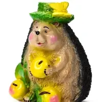 Садовая фигура из гипса &laquo;Ёжик с тремя яблоками&raquo;, 20&times;15&times;27 см