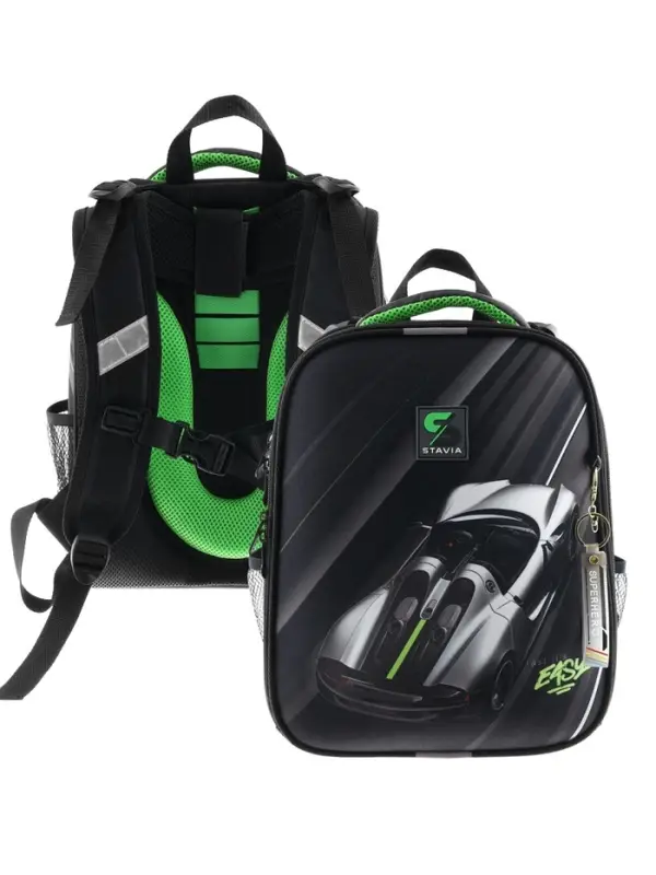 Рюкзак каркасный, школьный, 38×30×16 см, эргономичная спинка, Stavia «Гонка» Рюкзак каркасный, школьный, 38×30×16 см, эргономичная спинка, Stavia «Гонка»