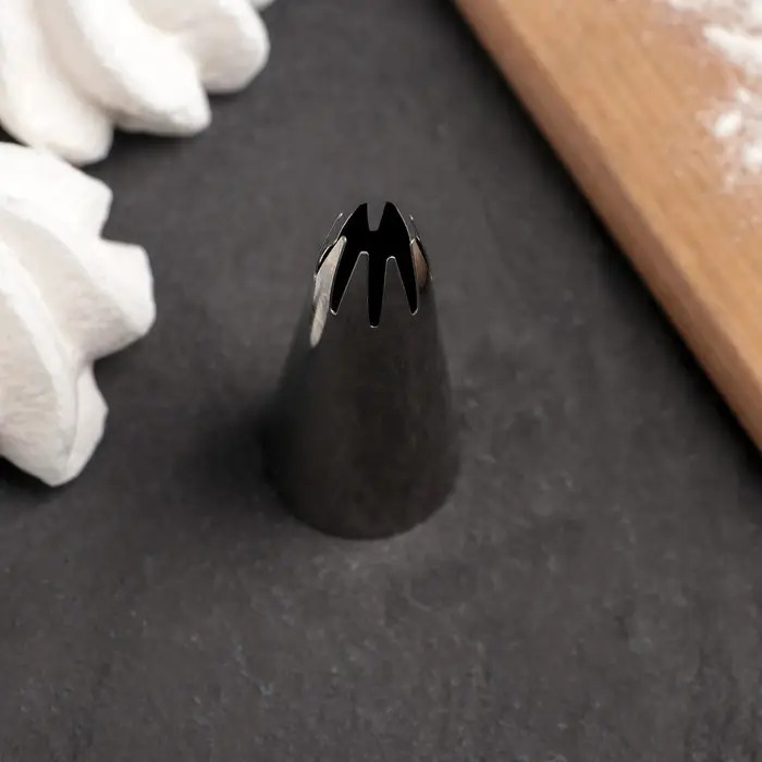 Насадка кондитерская «Закрытая звезда», d=2,2 см, выход 1,2 см, нержавеющая сталь Насадка кондитерская «Закрытая звезда», d=2,2 см, выход 1,2 см, нержавеющая сталь