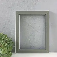 Рама для картин (зеркал, фото), пластик, 18&times;24 см, Estelle Classic, белый с серебром