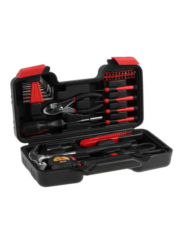 Набор инструментов в кейсе ТУНДРА &laquo;23 ФЕВРАЛЯ&raquo;, в подарочной упаковке, 39 предметов