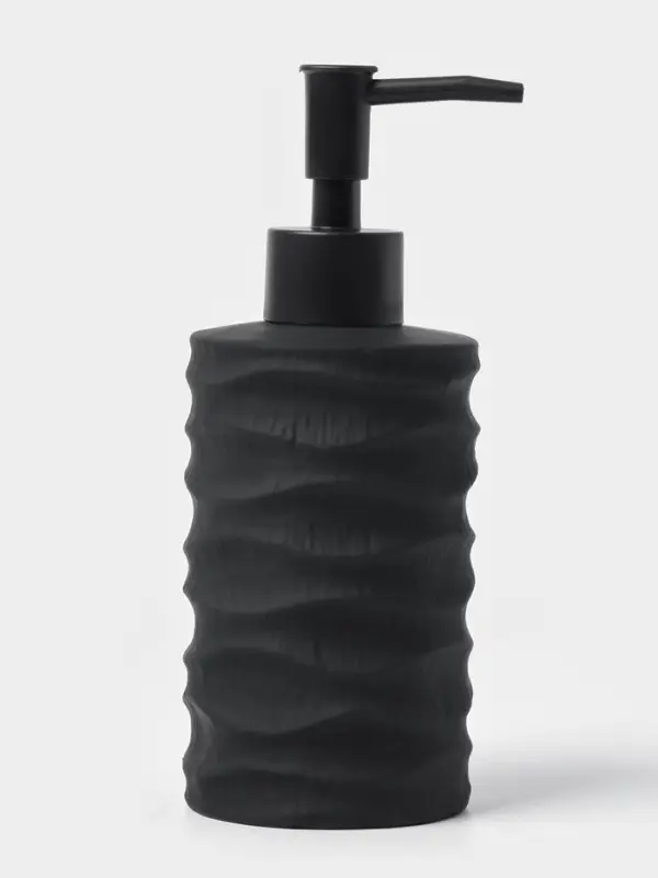 Дозатор для жидкого мыла Дозатор для жидкого мыла "Волны", цвет черный