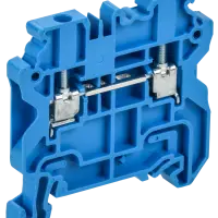 ARMAFIX Колодка клеммная CY2.5BU винтовая 2,5мм2 проходная синяя Ex IEK