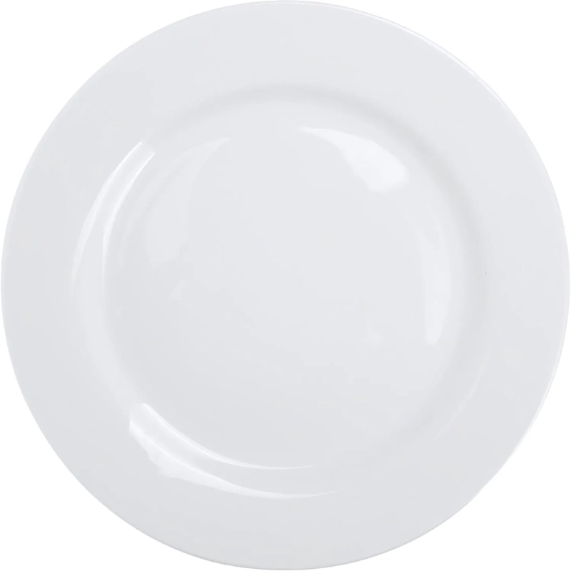 Тарелка Chan Wave Classic мелкая, фарфор, белый, D250мм, фк0131
