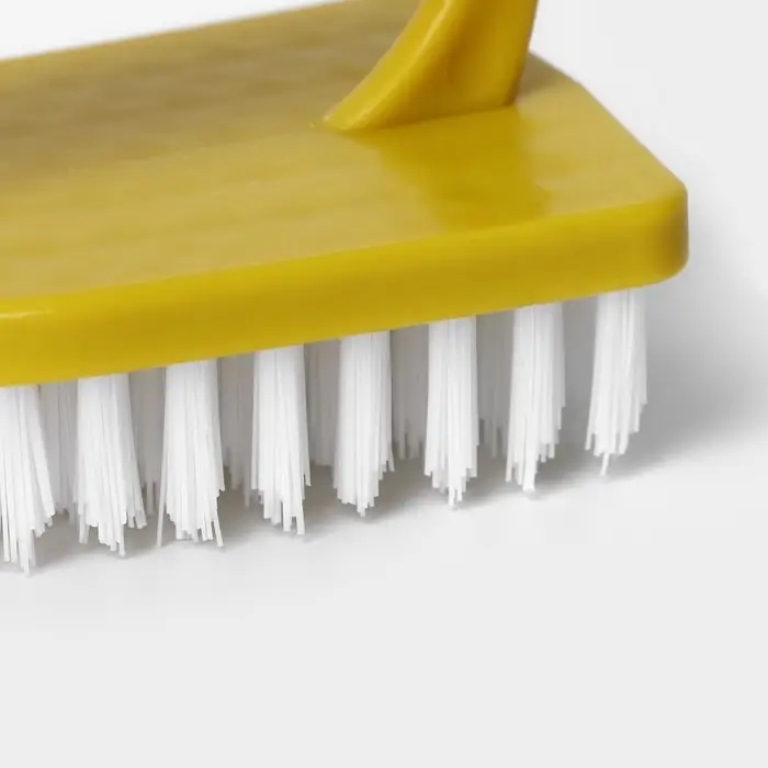 Щётка утюжок для уборки Доляна, с ручкой, пластик, хозяйственная, 10&times;6&times;5.5 см, МИКС