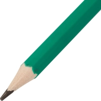 Карандаш чернографитный плаcтик, б/ластика, HB,зелен.корпус
