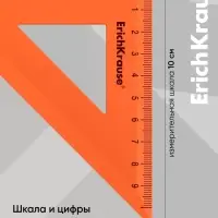 Угольник пластиковый ErichKrause. Neon Solid, 9 см, 45&deg;, МИКС