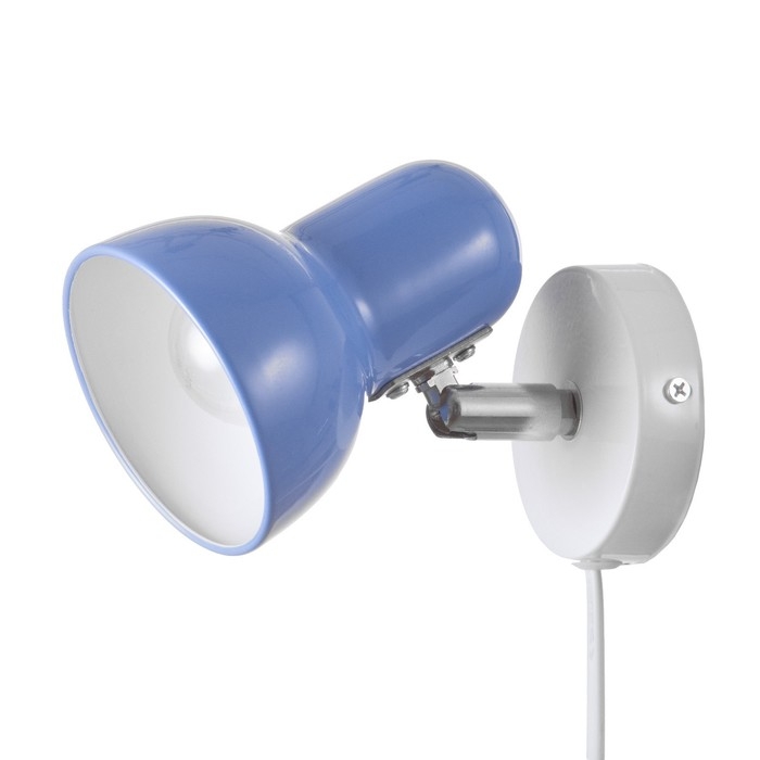Бра с проводом  Бра с проводом "Севантос" Е27 40Вт синий 9х9х14 см