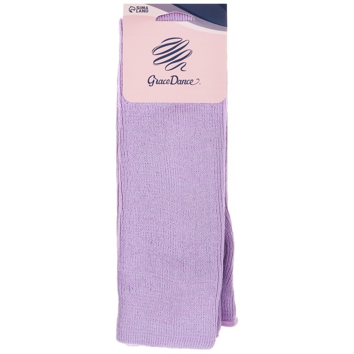 Гетры для гимнастики и танцев Grace Dance №5, длина 50 см, цвет сиреневый Гетры для гимнастики и танцев Grace Dance №5, длина 50 см, цвет сиреневый