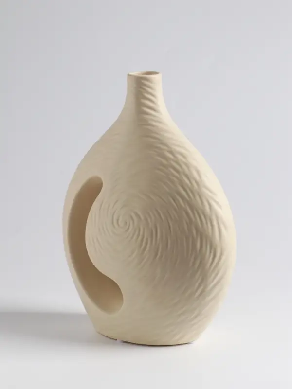 Ваза для цветов &laquo;Невада&raquo;, 23&times;16.5 см, керамика, бежевая