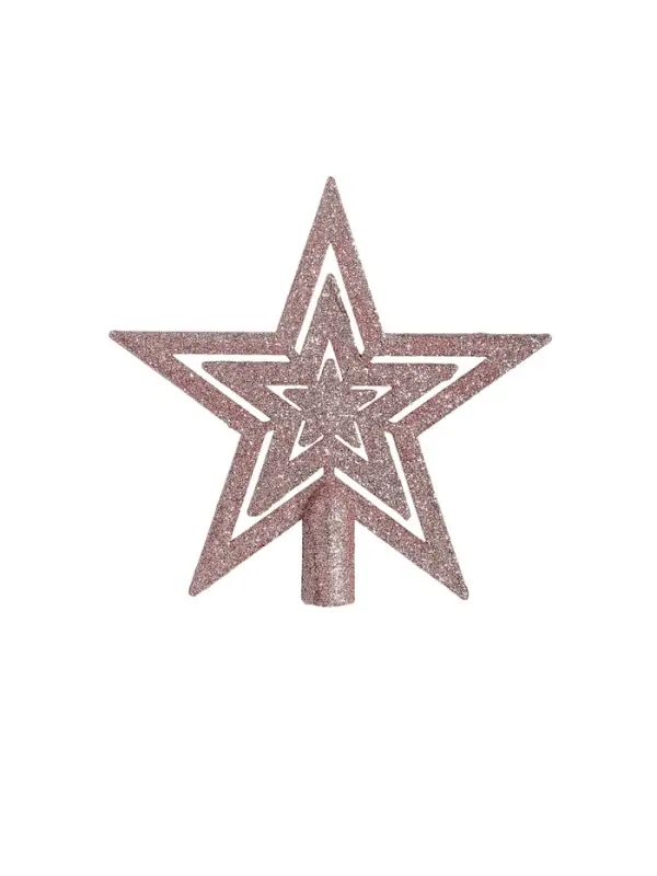 Ёлочные игрушки &laquo;Звёздный вечер&raquo;, новогодние, набор 22 шт., розовый