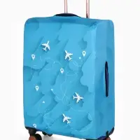 Чехол для чемодана &laquo;Самолеты&raquo;, 20", голубой