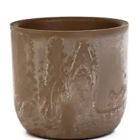 Кашпо со вставкой 7,8 л d28 см h25,5 см МИКРИТ бежевый слайн