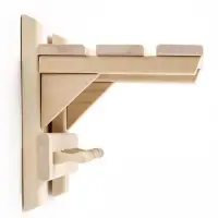 Полка - вешалка "Сосновская №1" 7 крючков 79х27х29 см