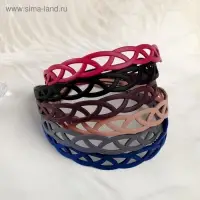 Ободок для волос «Матовый блик», пересечение, 2 см, МИКС
