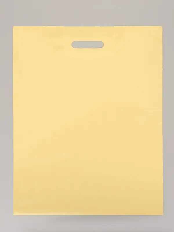 Пакет полиэтиленовый с вырубной ручкой, молочный 40&times;50 см, 60 мкм