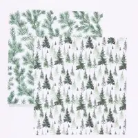 Бумага для скрапбукинга &laquo;Еловые ветви&raquo;, 180 г/м, 30.5&times;32 см