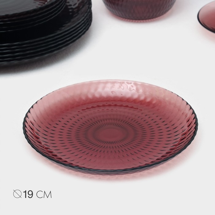 Столовый сервиз Luminarc «Идиллия», 43 предмета, стекло, лилак Столовый сервиз Luminarc «Идиллия», 43 предмета, стекло, лилак