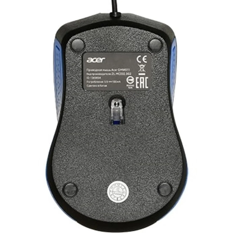 Мышь компьютерная Acer OMW011, черный/синий