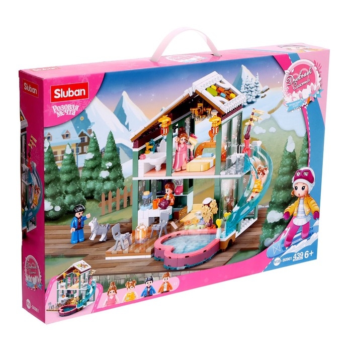 Конструктор Розовая мечта &laquo;Загородный дом с бассейном&raquo;, 439 деталей