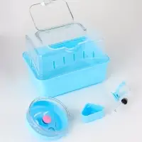 Клетка-переноска для грызунов, 23 х 17 х 16 см, бирюзовая Клетка-переноска для грызунов, 23 х 17 х 16 см, бирюзовая