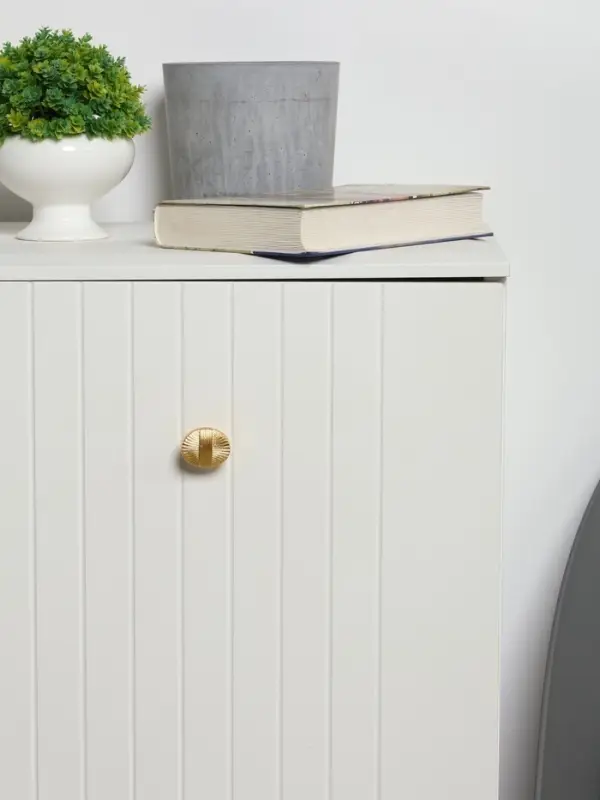 Ручка-кнопка CAPPIO, цинк, d=35 мм, цвет золото, 8 шт.