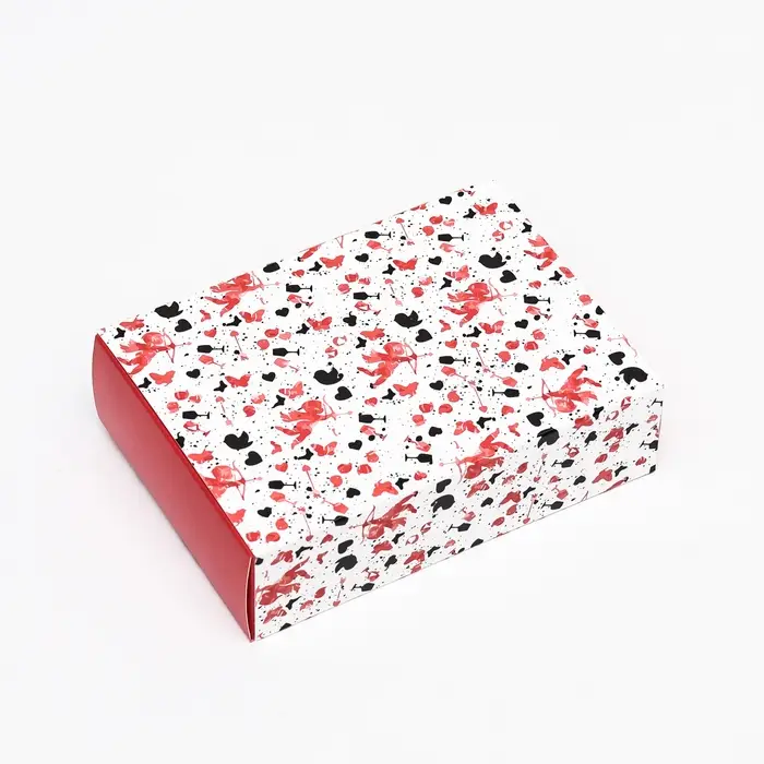 Коробка для конфет 6 шт., белая «Купидон», 13.7×9.85×3.86 см Коробка для конфет 6 шт., белая «Купидон», 13.7×9.85×3.86 см