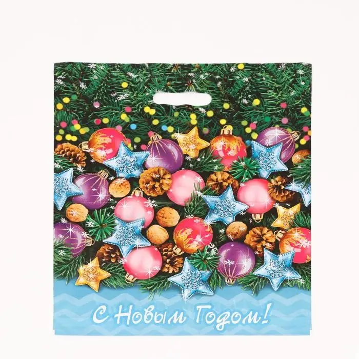 Пакет Пакет "Каламбур", полиэтиленовый с вырубной ручкой, 47х40 см.