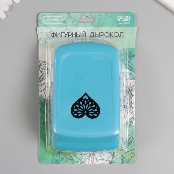 Дырокол фигурный рисунок 5х5 см Дырокол фигурный рисунок 5х5 см "Сердце фигурное" 8.6х14,6х6,9 см